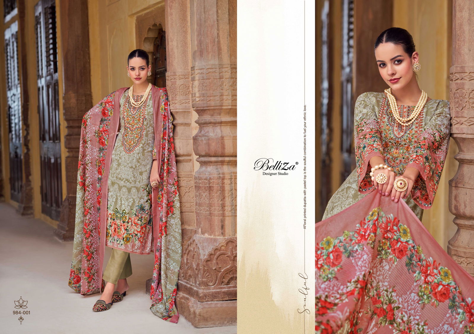 Riwayat Vol 5 By Belliza Viscose Rayon Digital Printed Salwar Kameez Wholesale Online